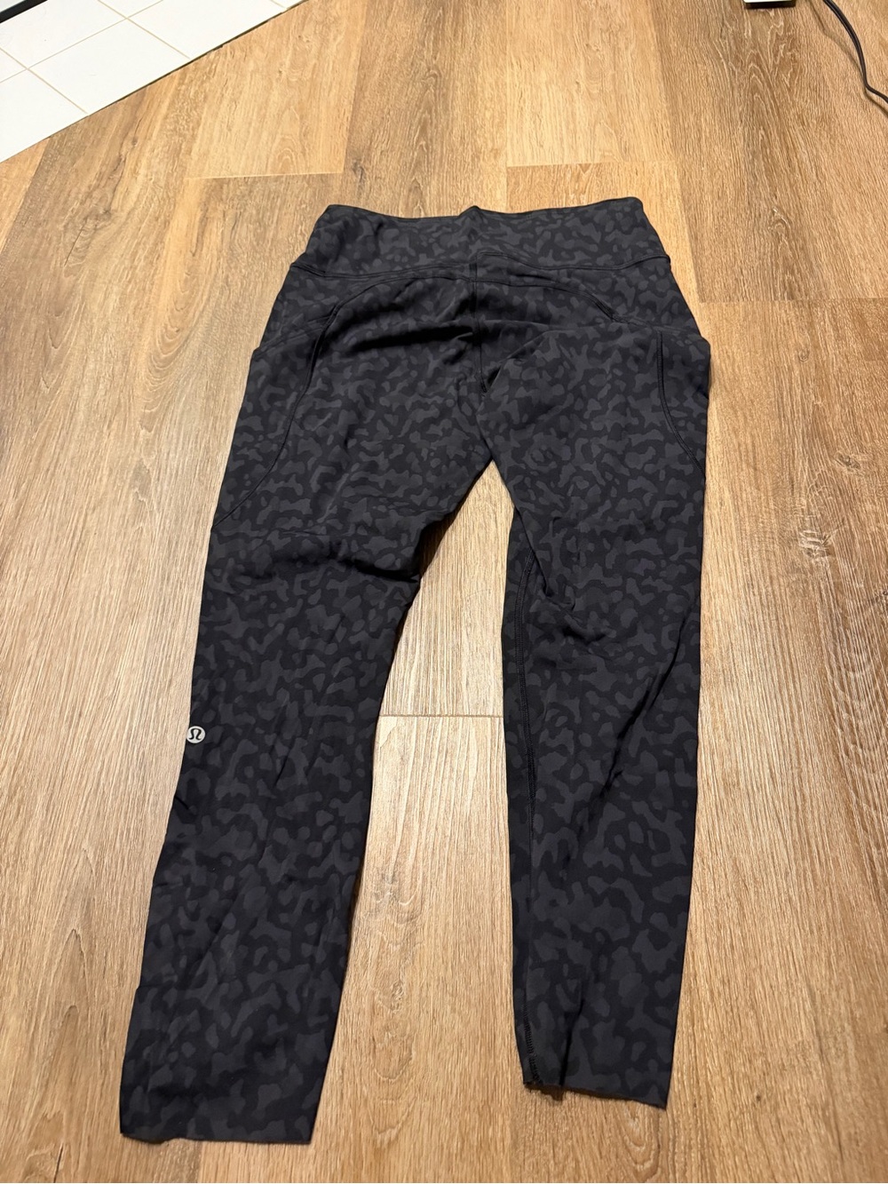 lululemon athletica Black Subtle Cheetah Print Leggings